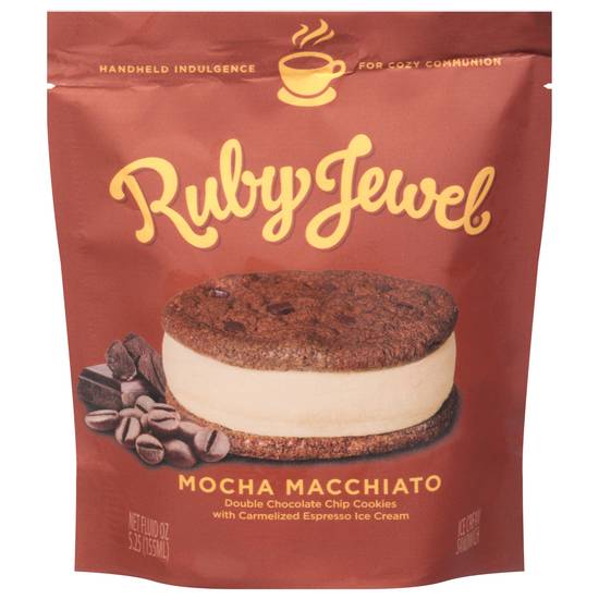 Ruby Jewel Ice Cream Sandwich (mocha macchiato)