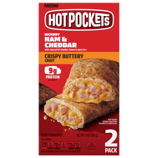 Hot Pockets Ham and Cheddar Crispy Buttery Crust