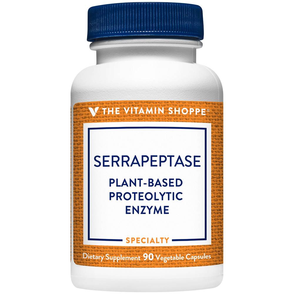 Serrapeptase - Plant-Based Proteolytic Enzyme (90 Vegetable Capsules)