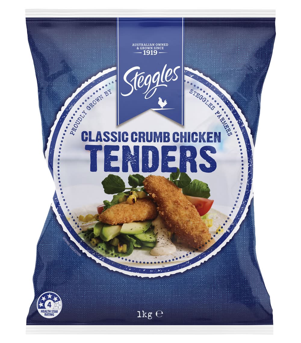 Steggles Classic Chicken Tenders, Crumb (1kg)