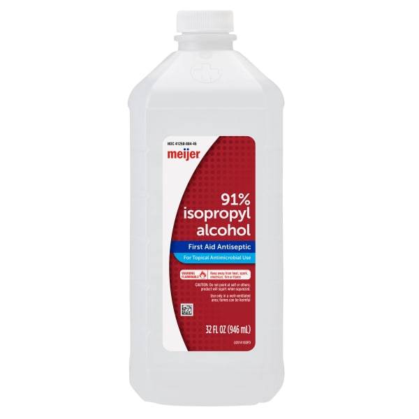 Meijer 91% Isopropyl Alcohol First Aid Antiseptic (32 oz)
