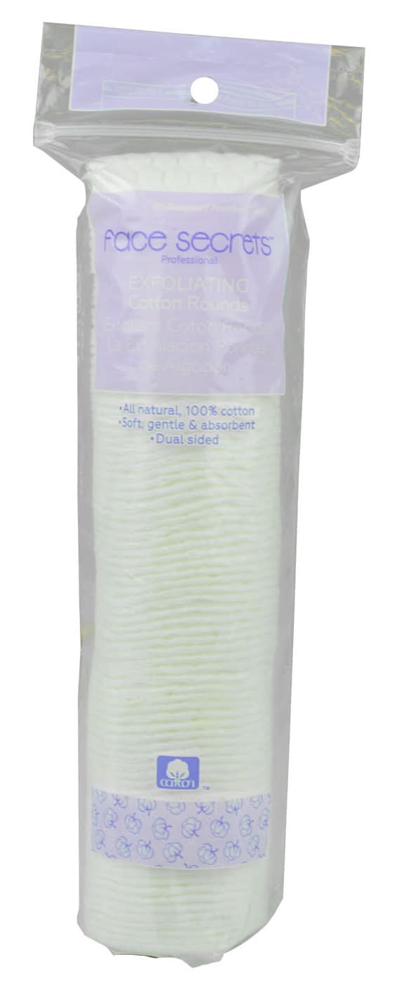 Face Secrets · Discos de algodón exfoliantes (80 un)