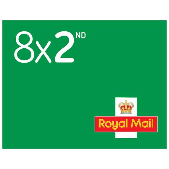 Royal Mail Second Class Stamps x8