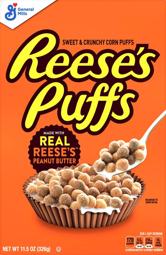 Reese's Puffs Peanut Butter Corn Puffs Cereal