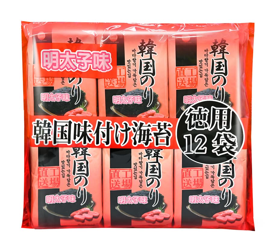韓國明太子風味海苔12入 <38.4g克 x 1 x 1Bag袋>