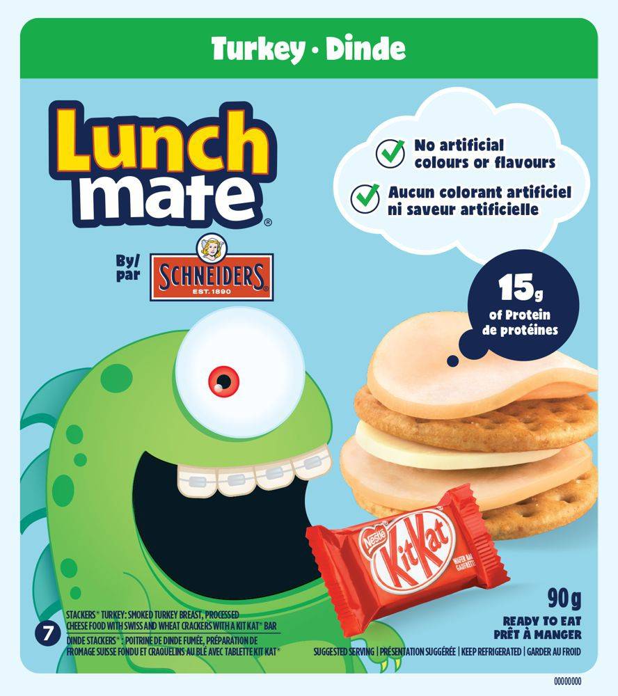 Schneiders trousse-collation à la dinde lunch mate - lunch mate turkey lunch kit (90 g)