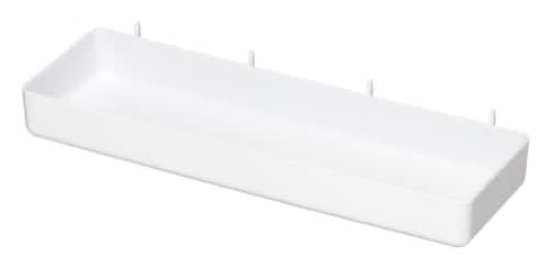 Simply Tidy Pegboard Storage Shelf, 11" x 3.5" x 1.25" in, White