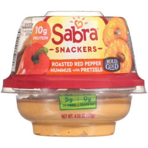 Sabra Roasted Red Pepper Hummus Pretzel Crisps 4.6oz