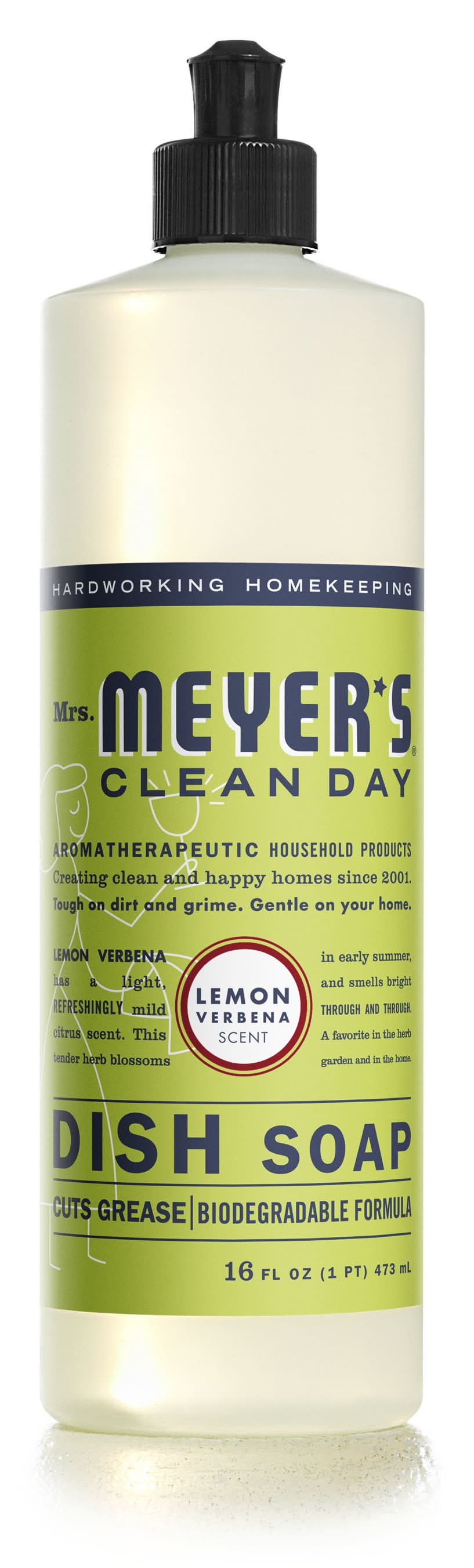 Mrs. Meyer's Biodegradable Dish Soap, Lemon Verbena (16 fl oz)