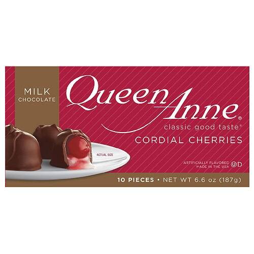 Order Queen Anne Valentine's Cordial Cherry Milk - 6.6 oz food online from Walgreens store, Maywood on bringmethat.com
