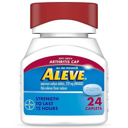 Aleve Pain Relief Naproxen Sodium Caplets With Easy Open Arthritis Cap