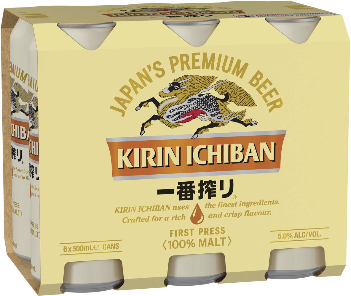 Kirin Ichiban Can 500mL X 6 pack