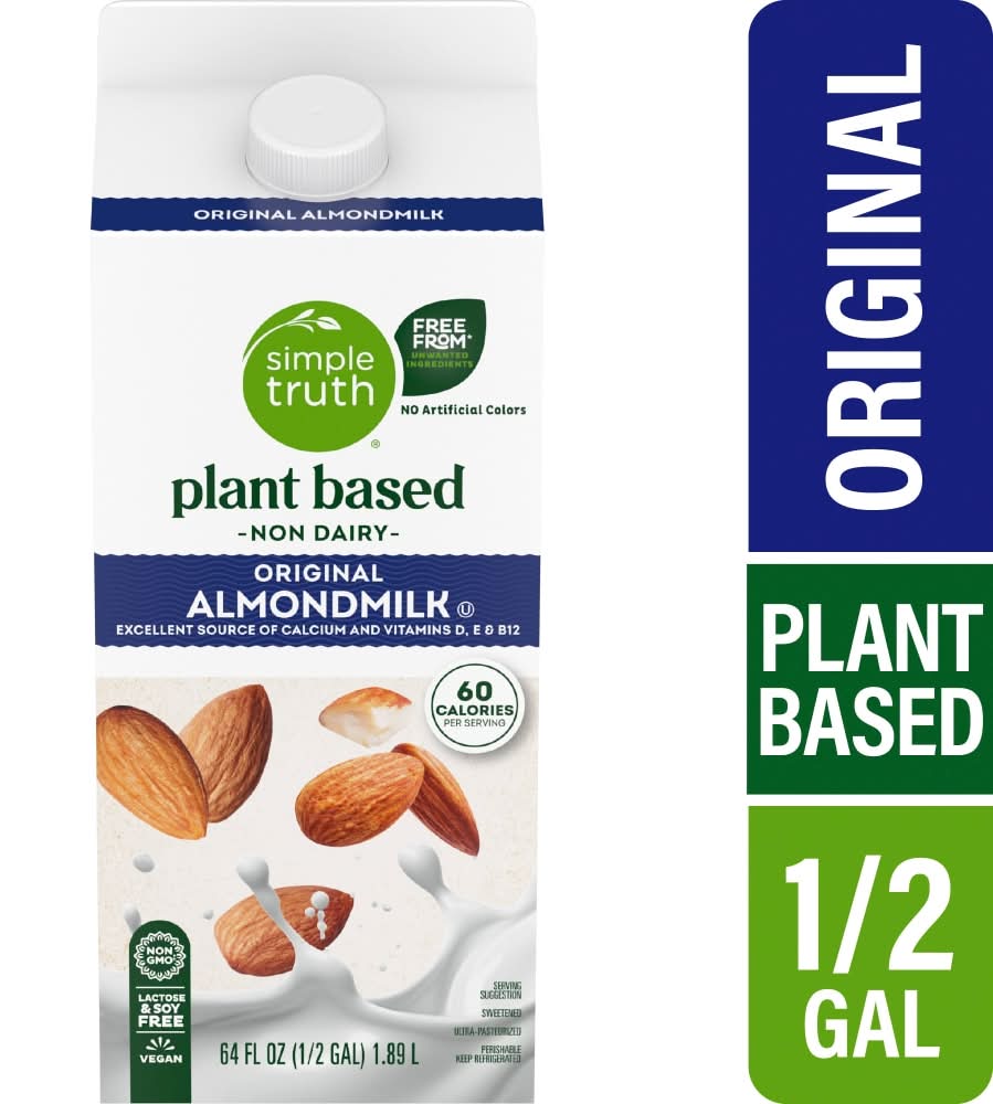 Simple Truth® Plant Based Dairy Free Original Almond Milk Half Gallon