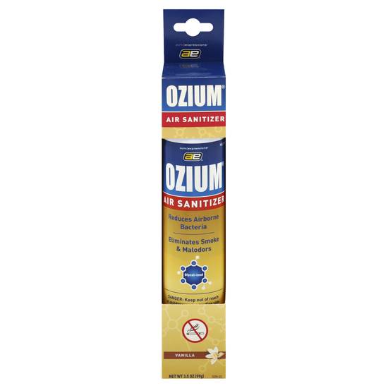 Ozium Reduces Airborne Bacteria Vanilla Air Sanitizer