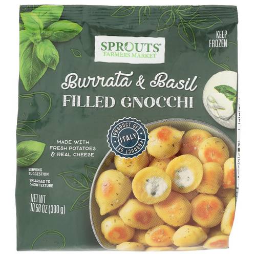 Sprouts Burrata & Basil Filled Gnocchi