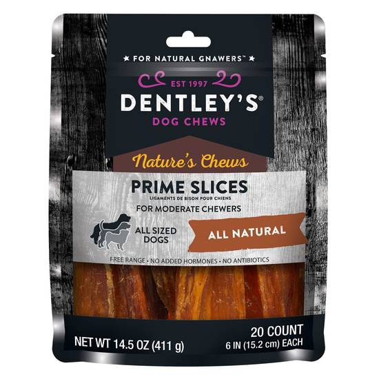 Dentley's Natures Chews Prime Slices Dog