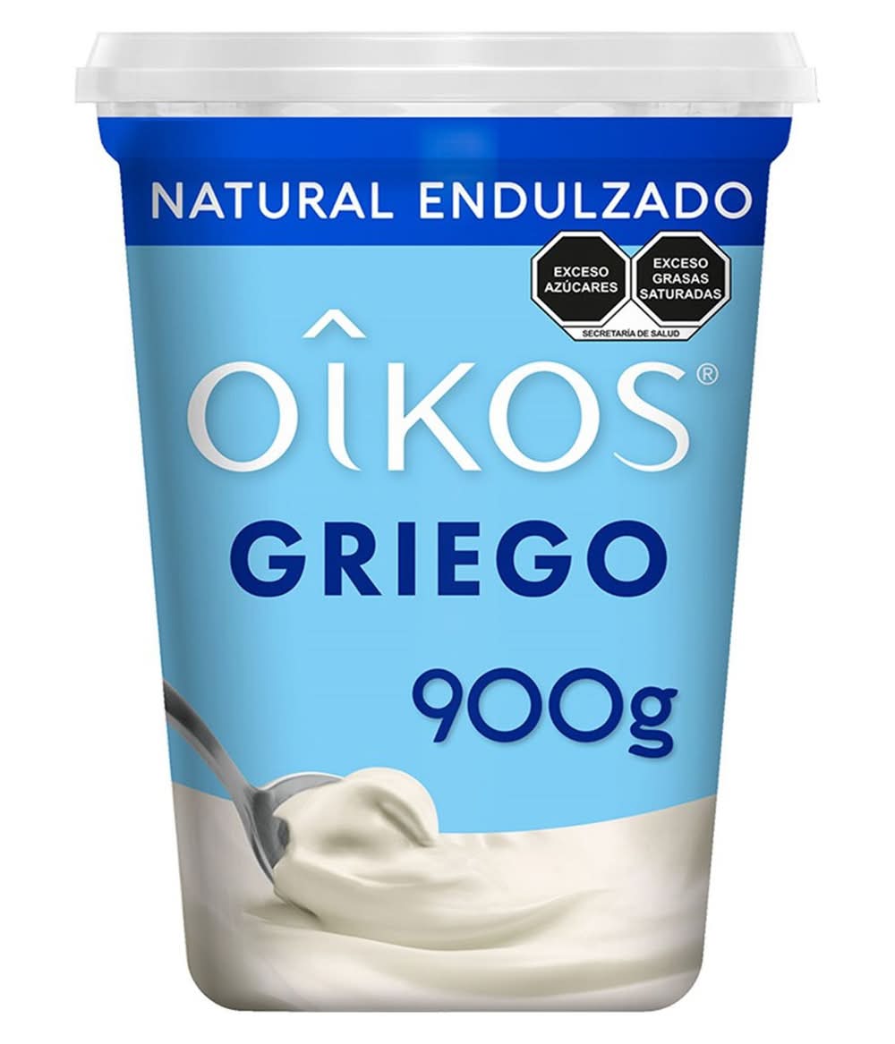 Oikos · Yogur griego natural endulzado (900 g)