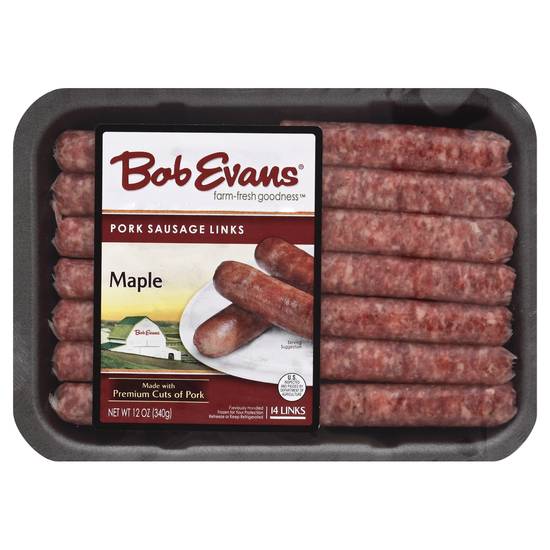 Bob Evans Maple Premium Cut Of Pork Sausage Links (14 ct)