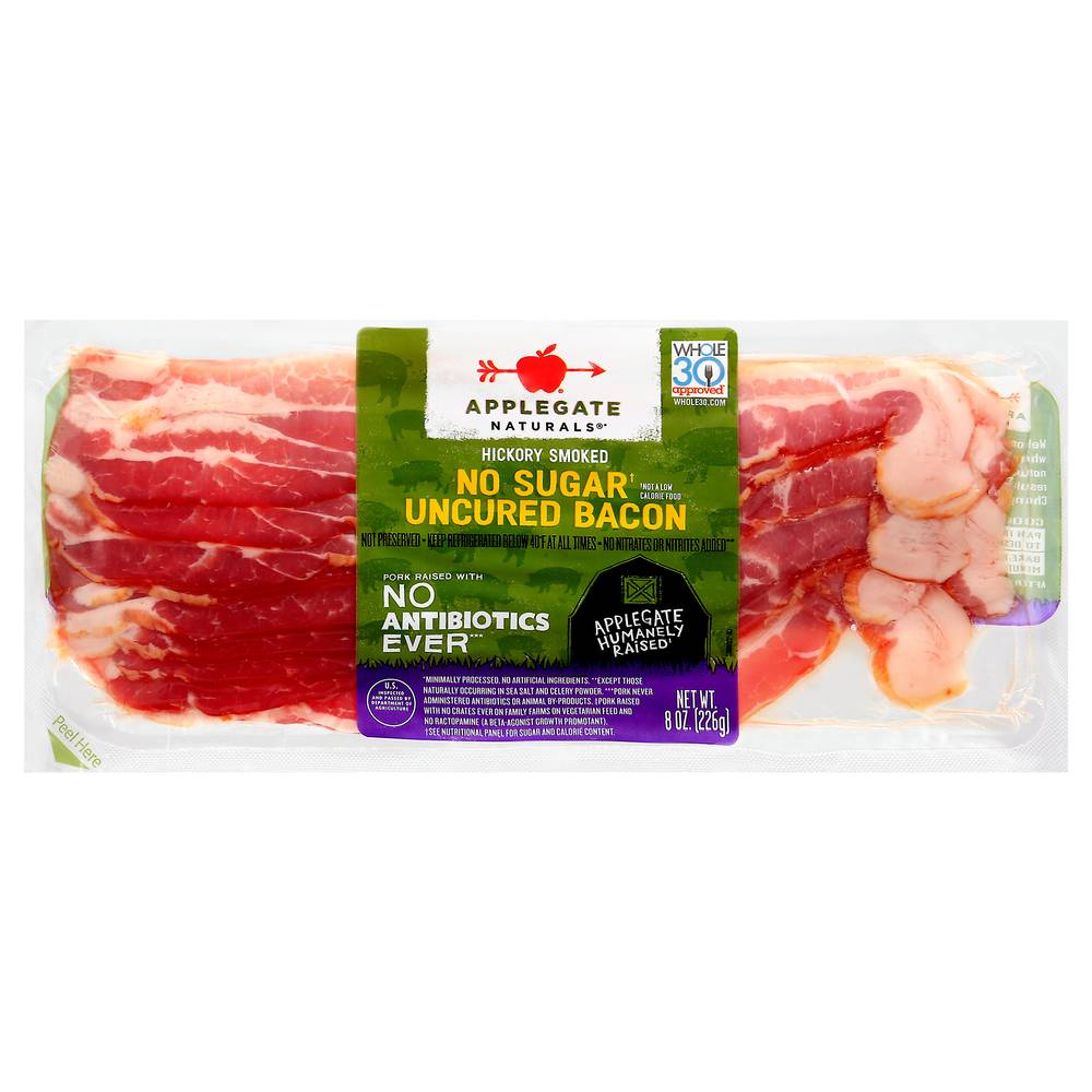 Applegate Natural Hickory Smoked No Sugar Uncured Bacon