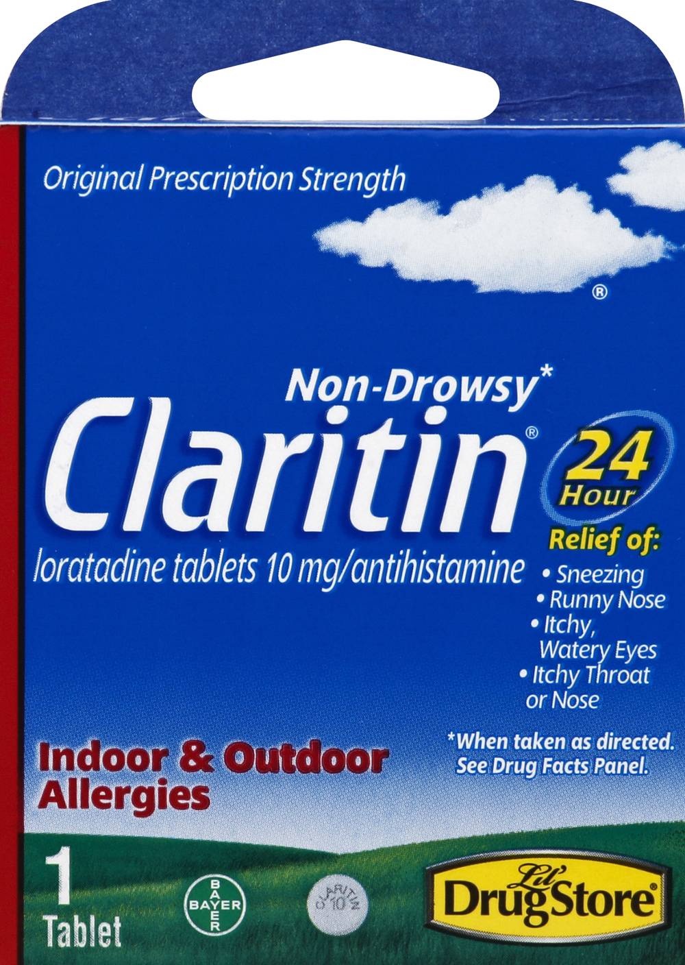 Claritin Non-Drowsy Indoor & Outdoor Allergy Relief (1.1 oz)