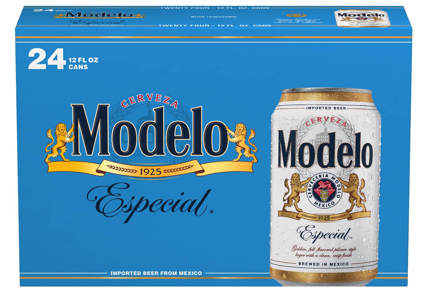 Modelo Cerveza Especial Mexican Lager Beer (24 ct, 12 fl oz)