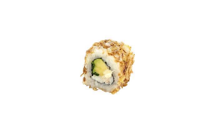 California roll's crabe avocat mayonnaise menthe oignons crispy