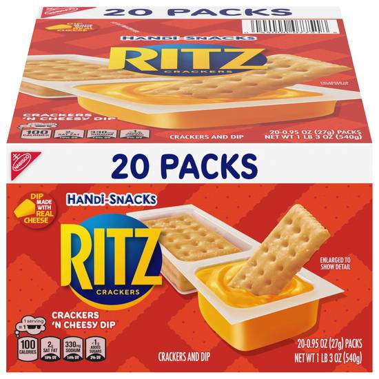 Ritz Handi-Snacks Crackers and Dip Snack packs (cheesy)