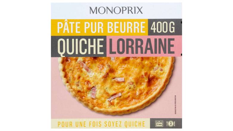 Monoprix - Quiche lorraine pâte pur beurre
