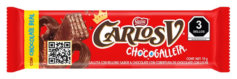Carlos V · Chocogalleta con leche (15 g)