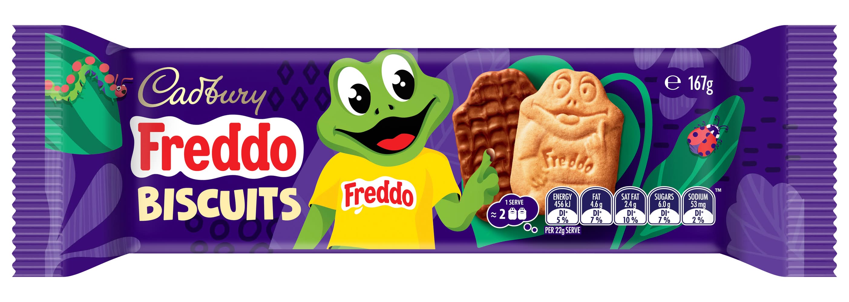Freddo Milk Chocolate Dipped Biscuits (167g)