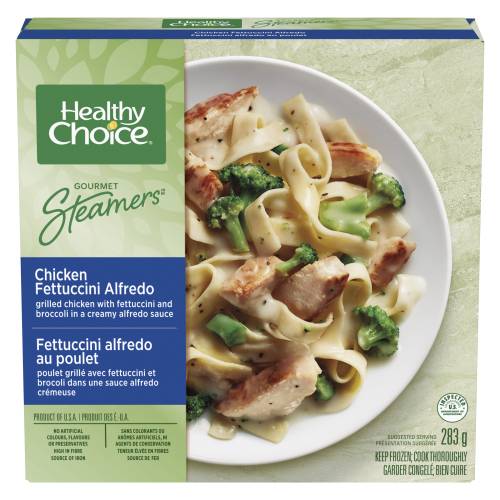 Healthy Choice Frozen Gourmet Steamers Chicken Fettuccini Alfredo With Broccoli (283 g)