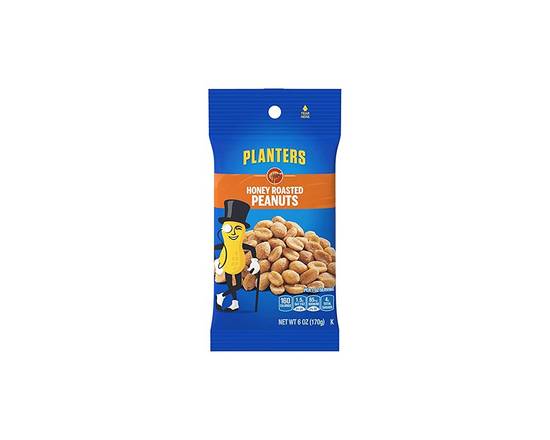 Order Planters Honey Roasted Peanuts 6oz food online from Chevron Extramile store, Everett on bringmethat.com