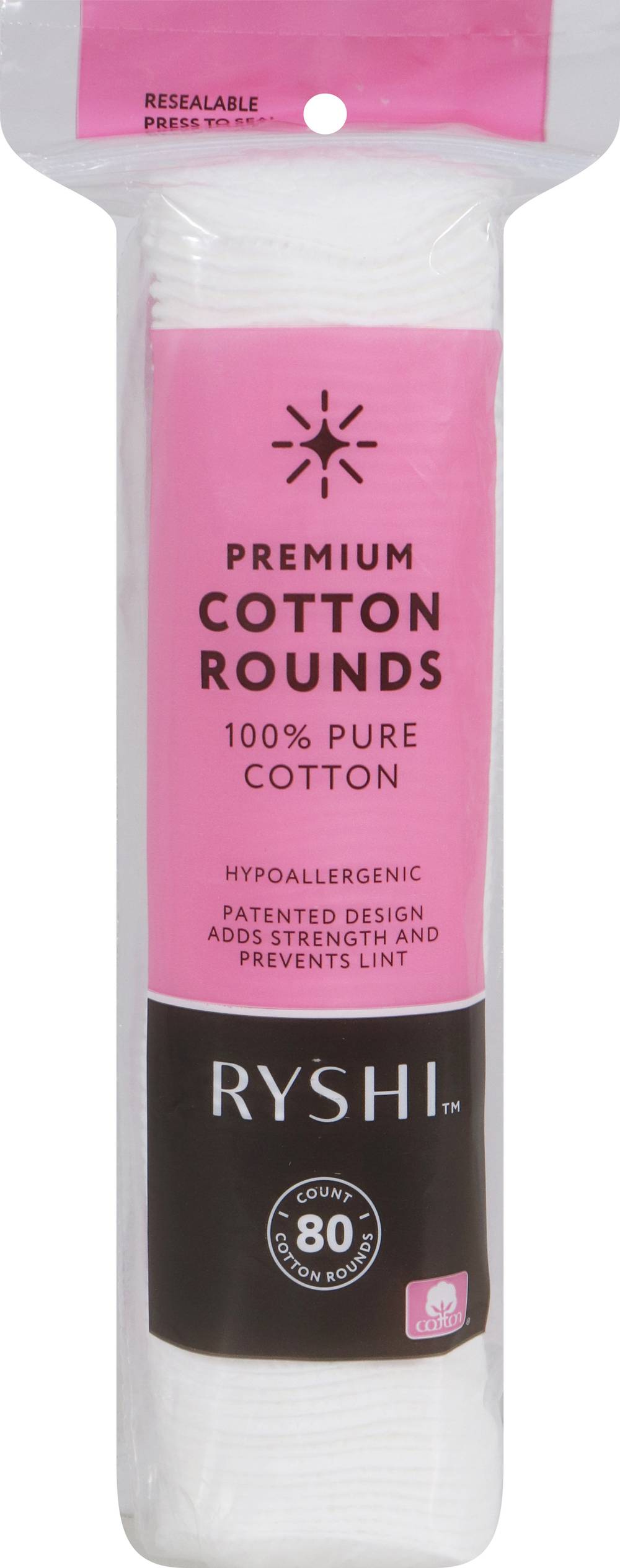 Ryshi Premium Cotton Rounds (80 ct)