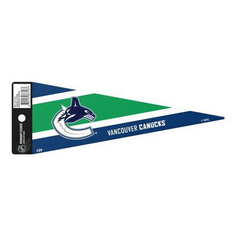 The Sports Vault Vancouver Canucks Pennant Sticker