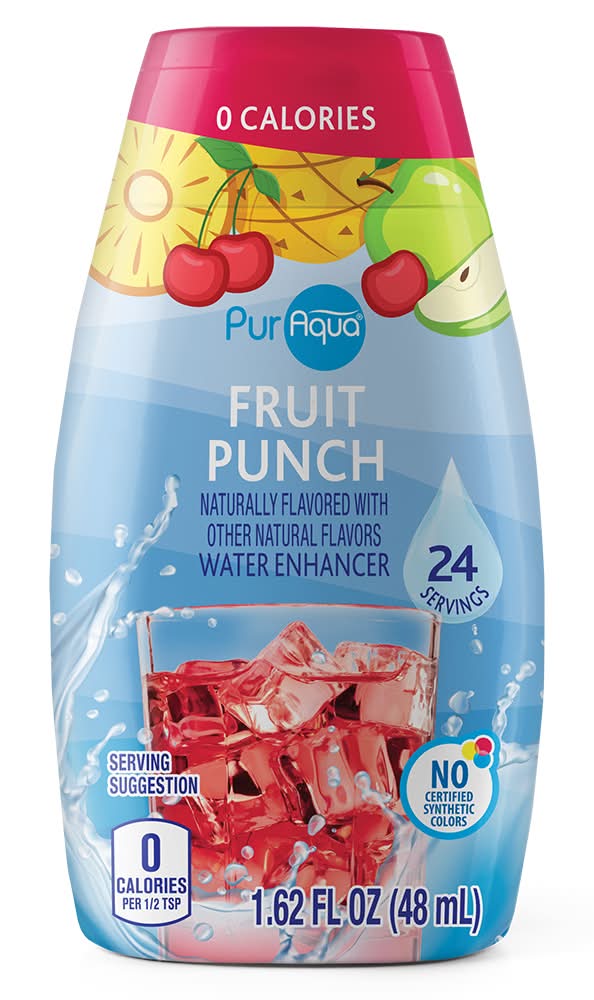 Puraqua Liquid Water Enhancer, Fruit Punch (1.62 fl oz)