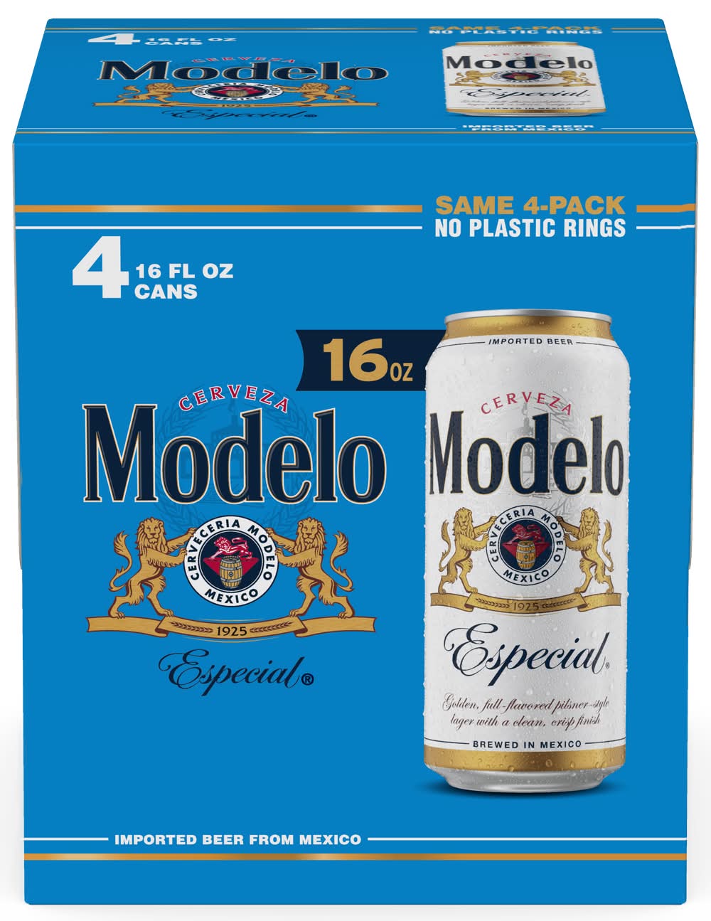 Modelo Especial Mexican Lager Beer (4 x 16 fl oz)