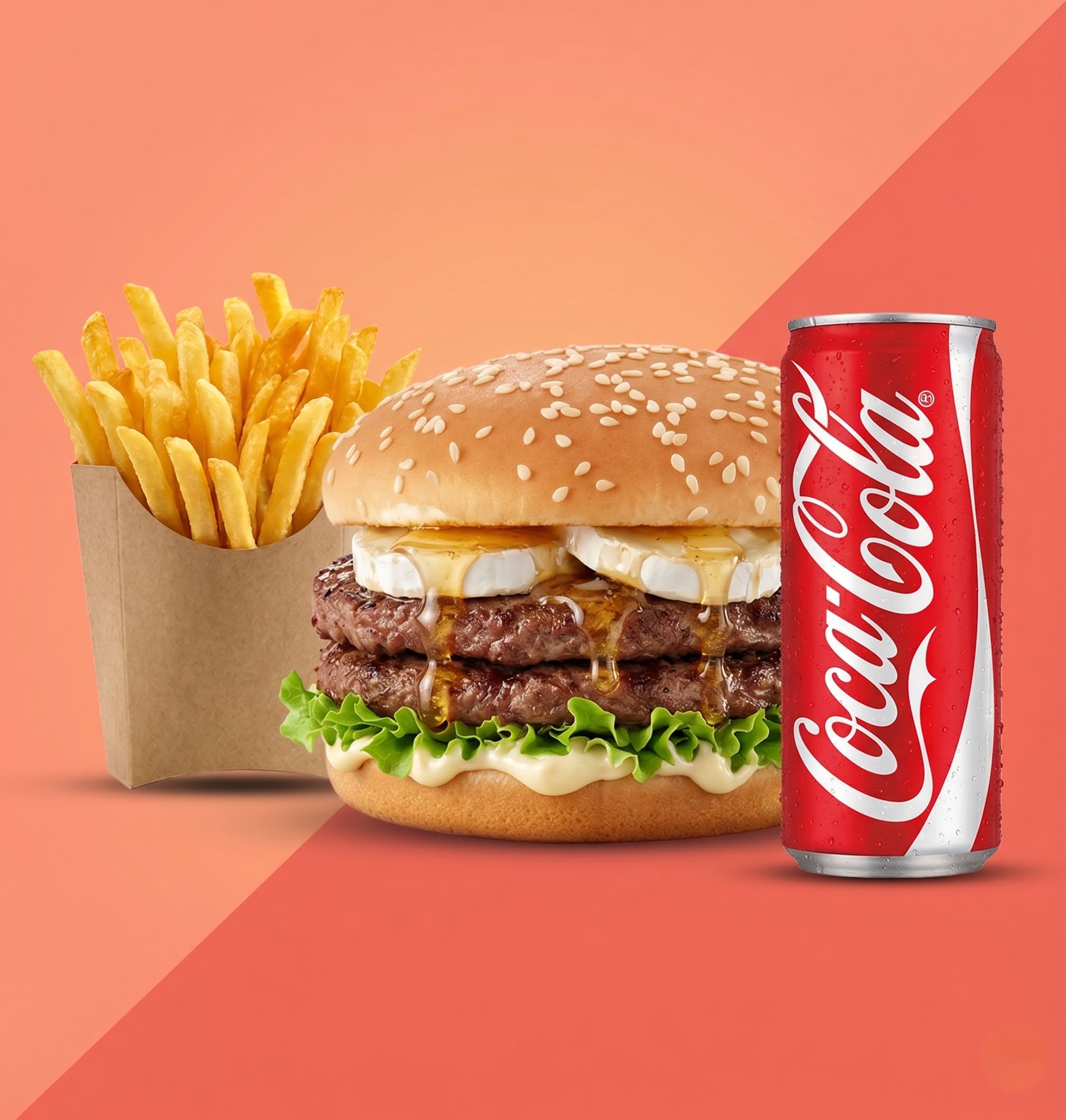 Menu  Chèvre Miel Burger