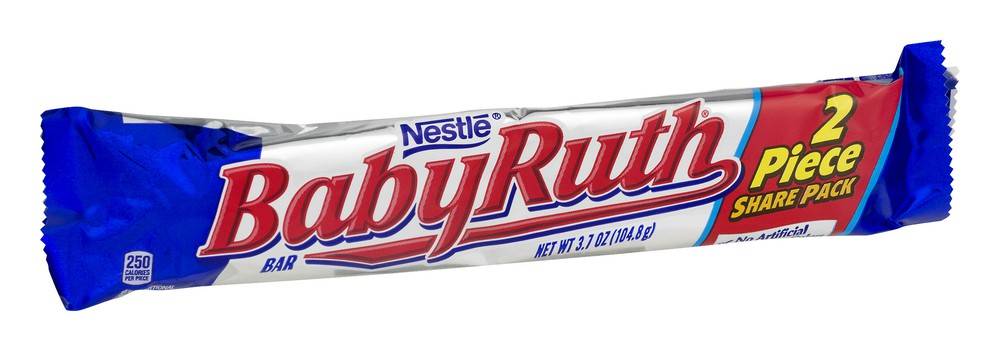 Nestlé Baby Ruth Bar, Chocolate (3.7 oz, 2 ct)