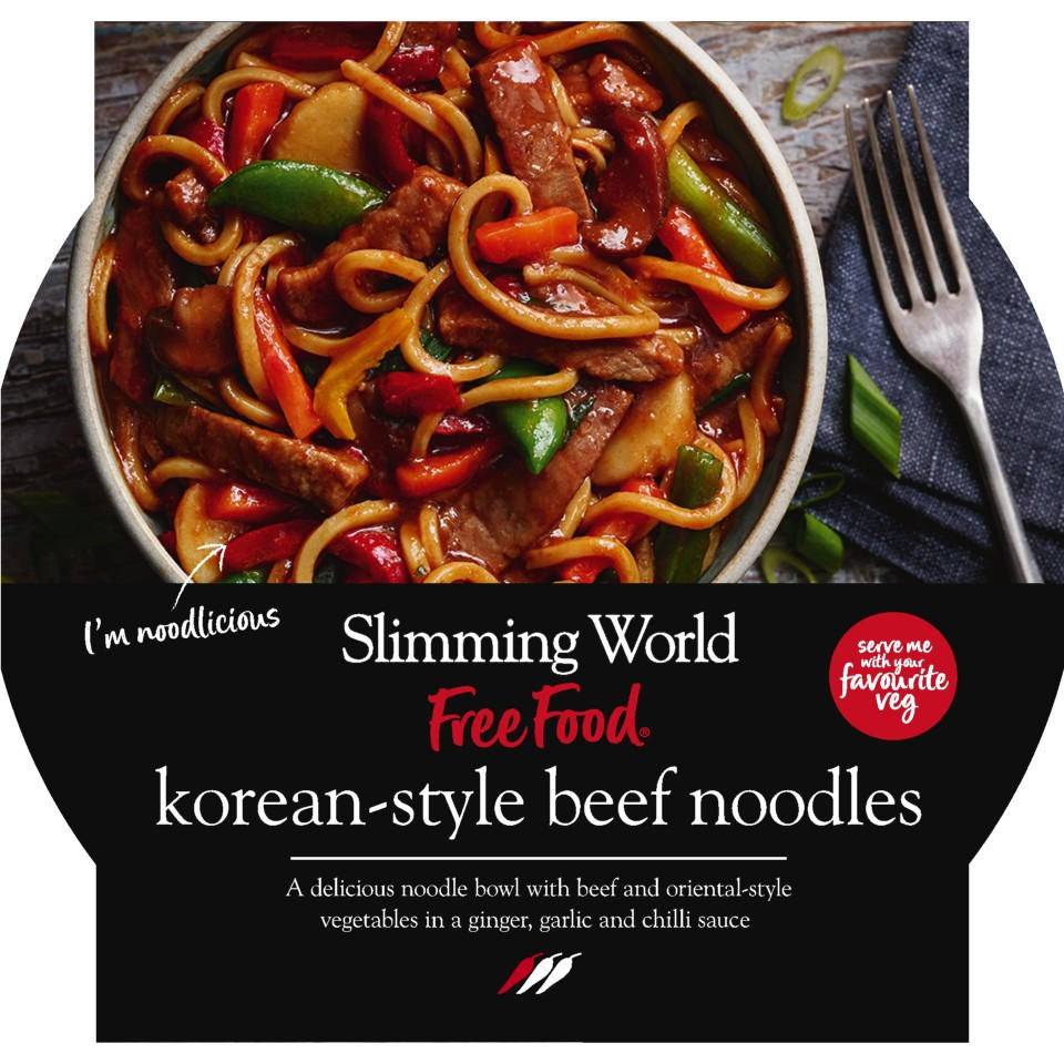 Iceland Free Food Slimming World Korean Style Beef Noodles (550g)