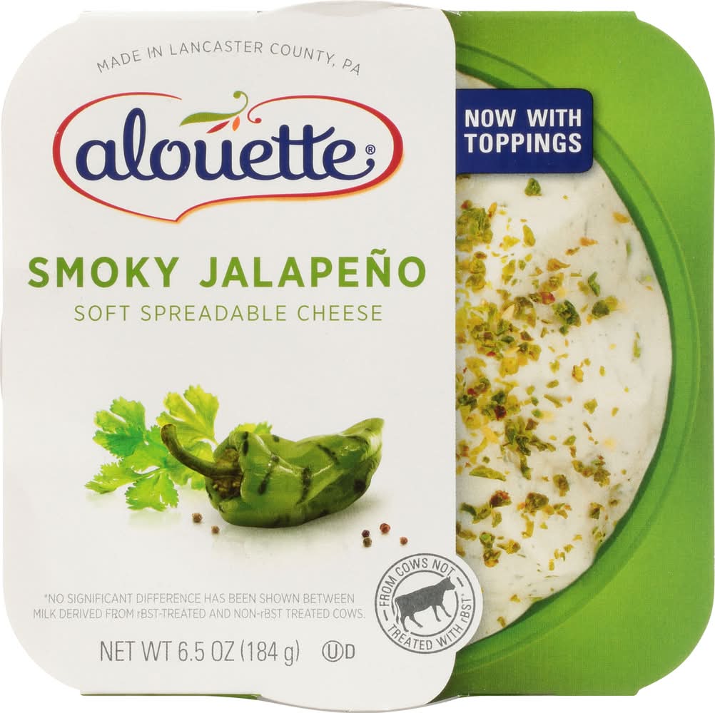 Alouette Smoky Jalapeno Soft Spreadable Cheese (6.5 oz)