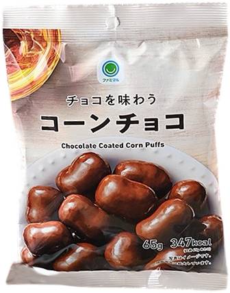 日本全家可可風味玉米點心