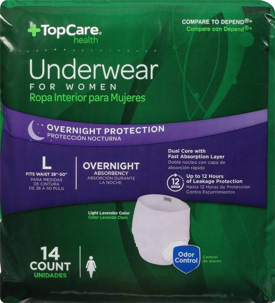 Topcare Overnight Protection Underwear For Women (large)