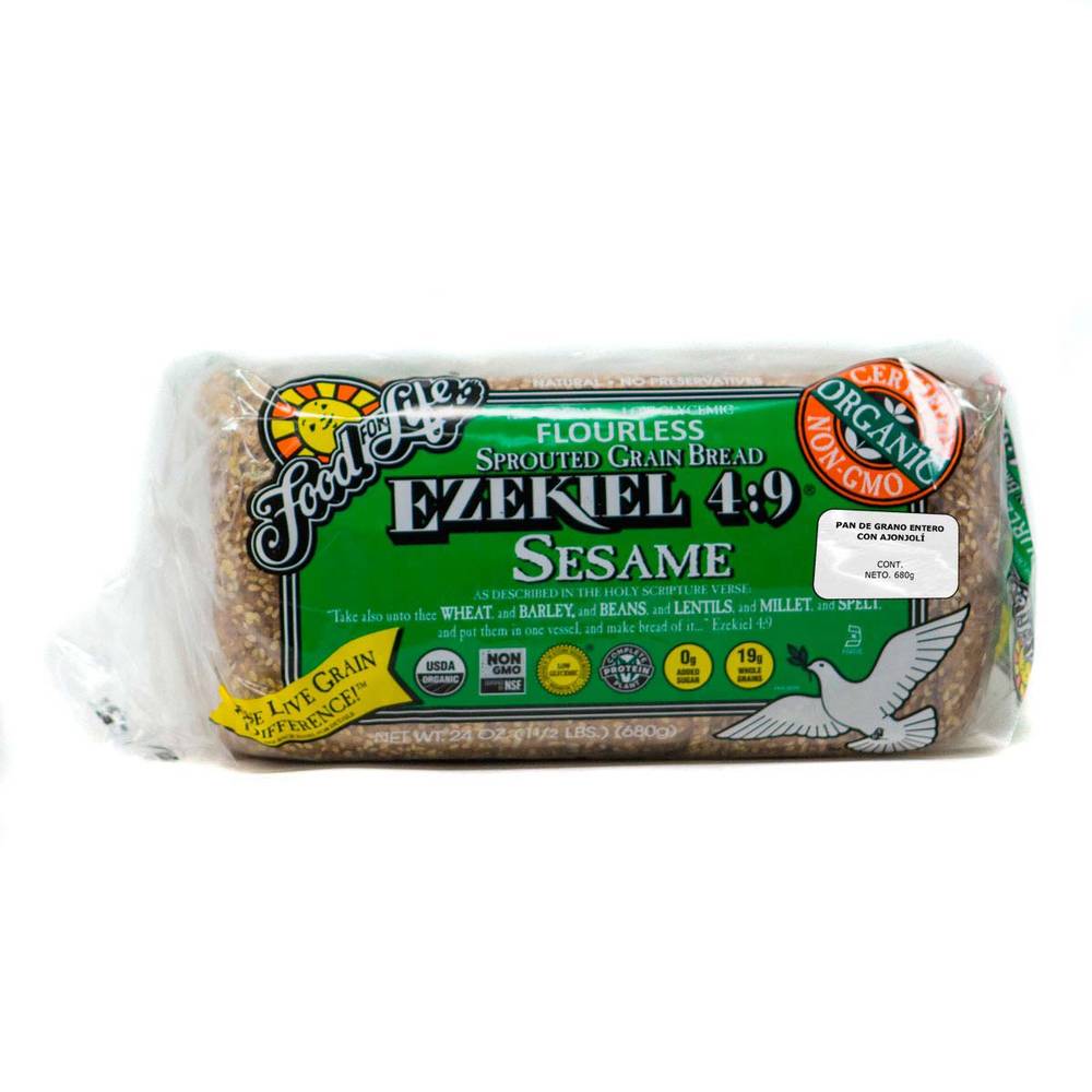 Ezekiel 4:9 · Pan orgánico con ajonjolí (680 g)