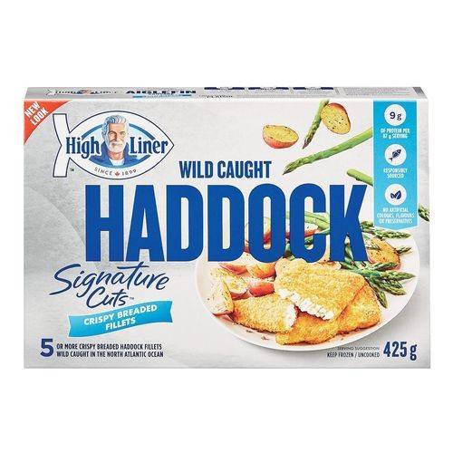 High Liner Signature Cuts Frozen Breaded Wild Haddock Fillet (425 g)