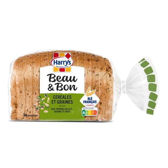 Harrys - Beau & bon pain de mie farine de ble cereales & graines