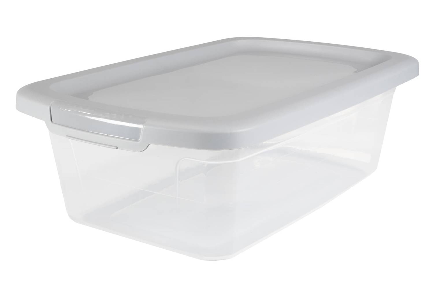 Project Source Medium 3.25-Gallons (13-Quart) Clear Tote with Standard Snap Lid | 7231-010-522