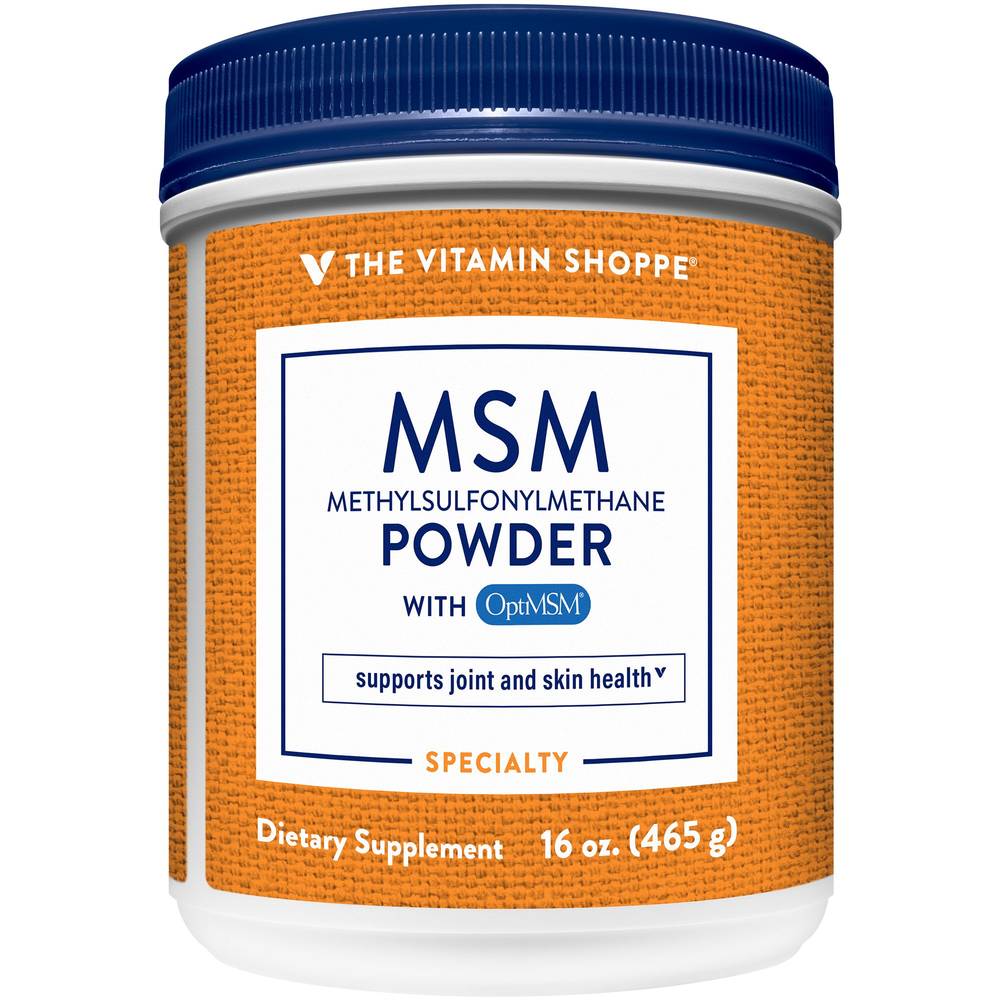 The Vitamin Shoppe Msm Powder For Joint Support Dietary Supplement