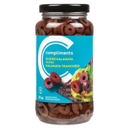 Compliments Sliced Kalamata Olives 375 g