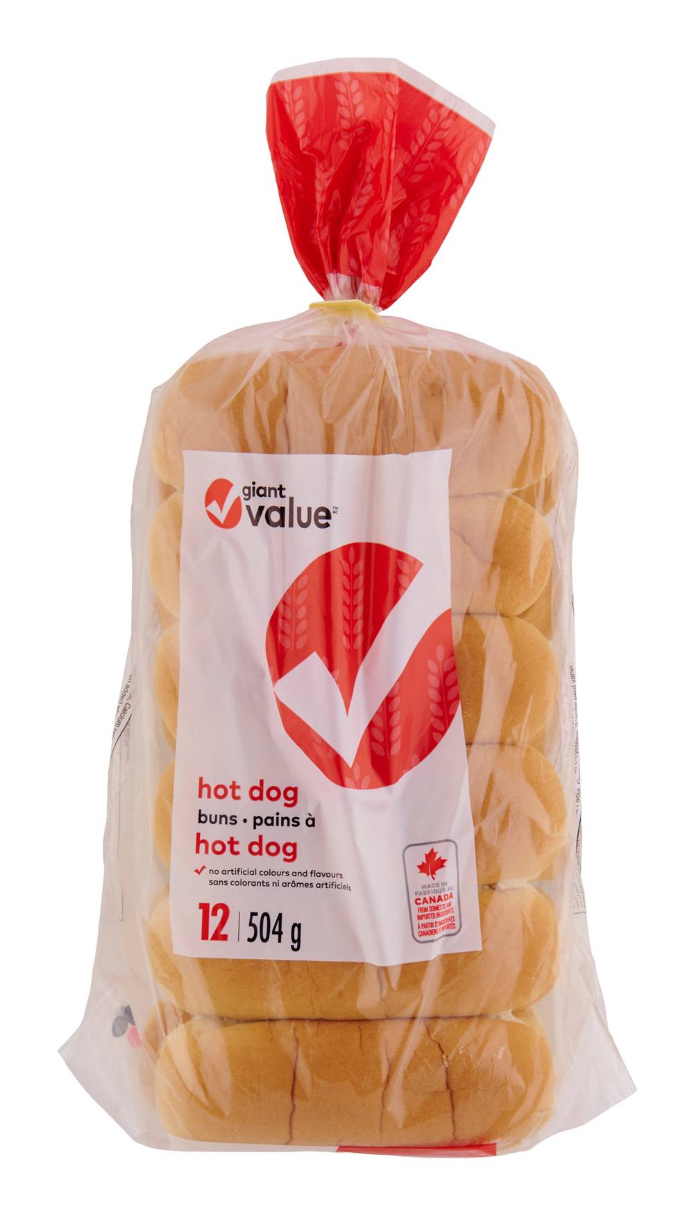 Giant value pains à hot-dog - hot dog buns (12 unités)