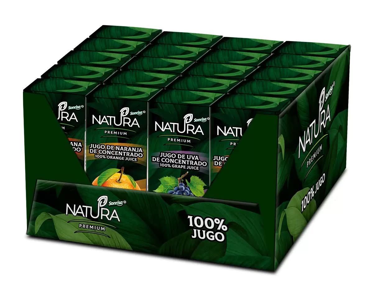Sonrisa · Jugos surtidos natura (20 x 200 ml)